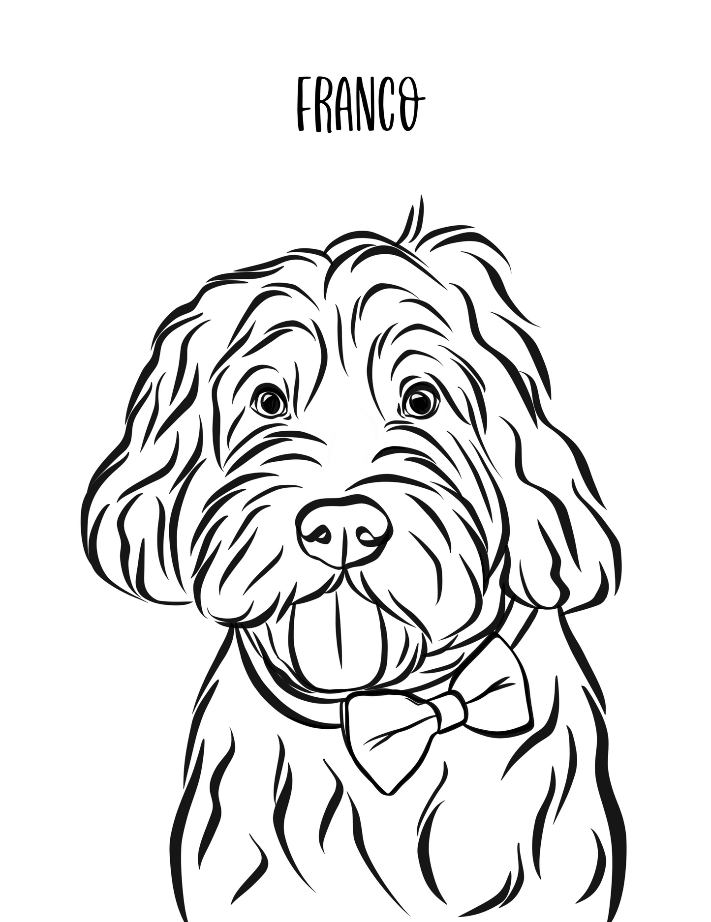 Outline Pet Portrait