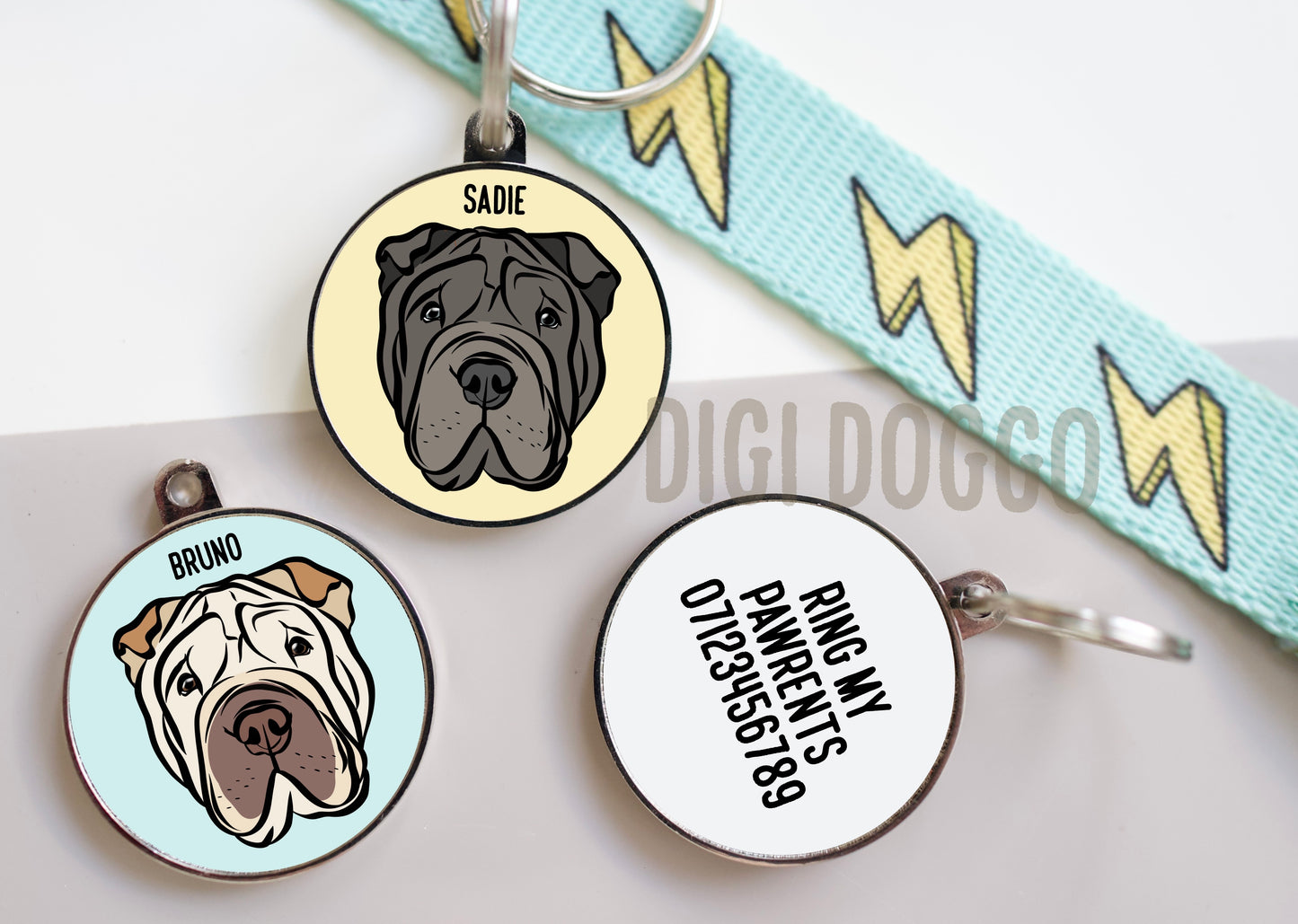 Shar Pei ID Tag