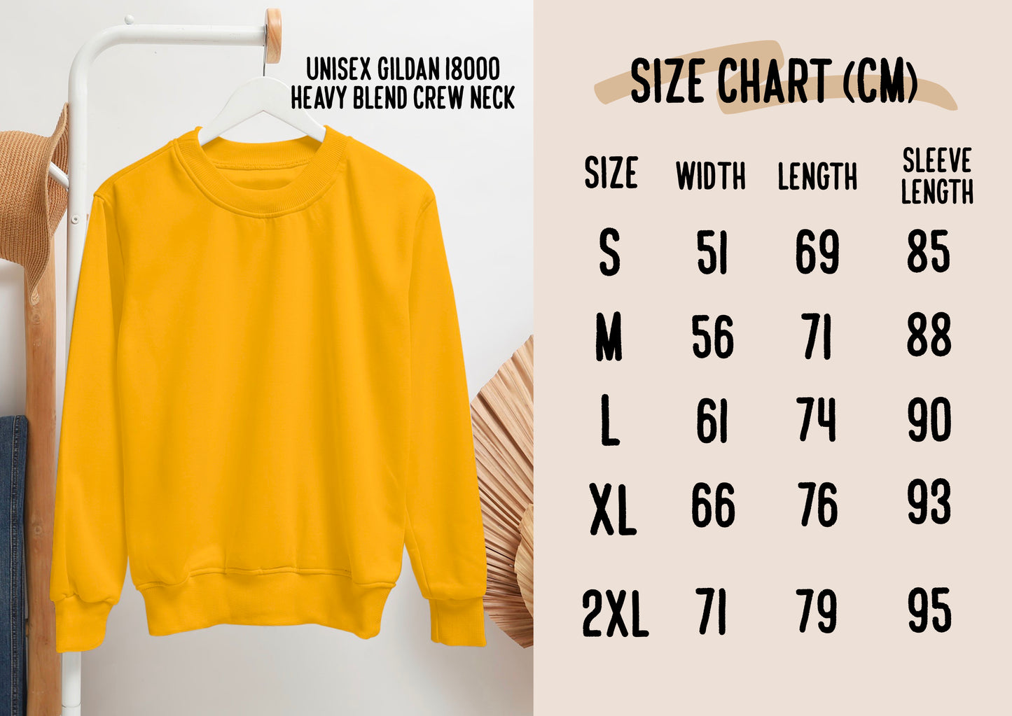 Outline Pet Portrait Sweatshirt (Mustard Yellow)