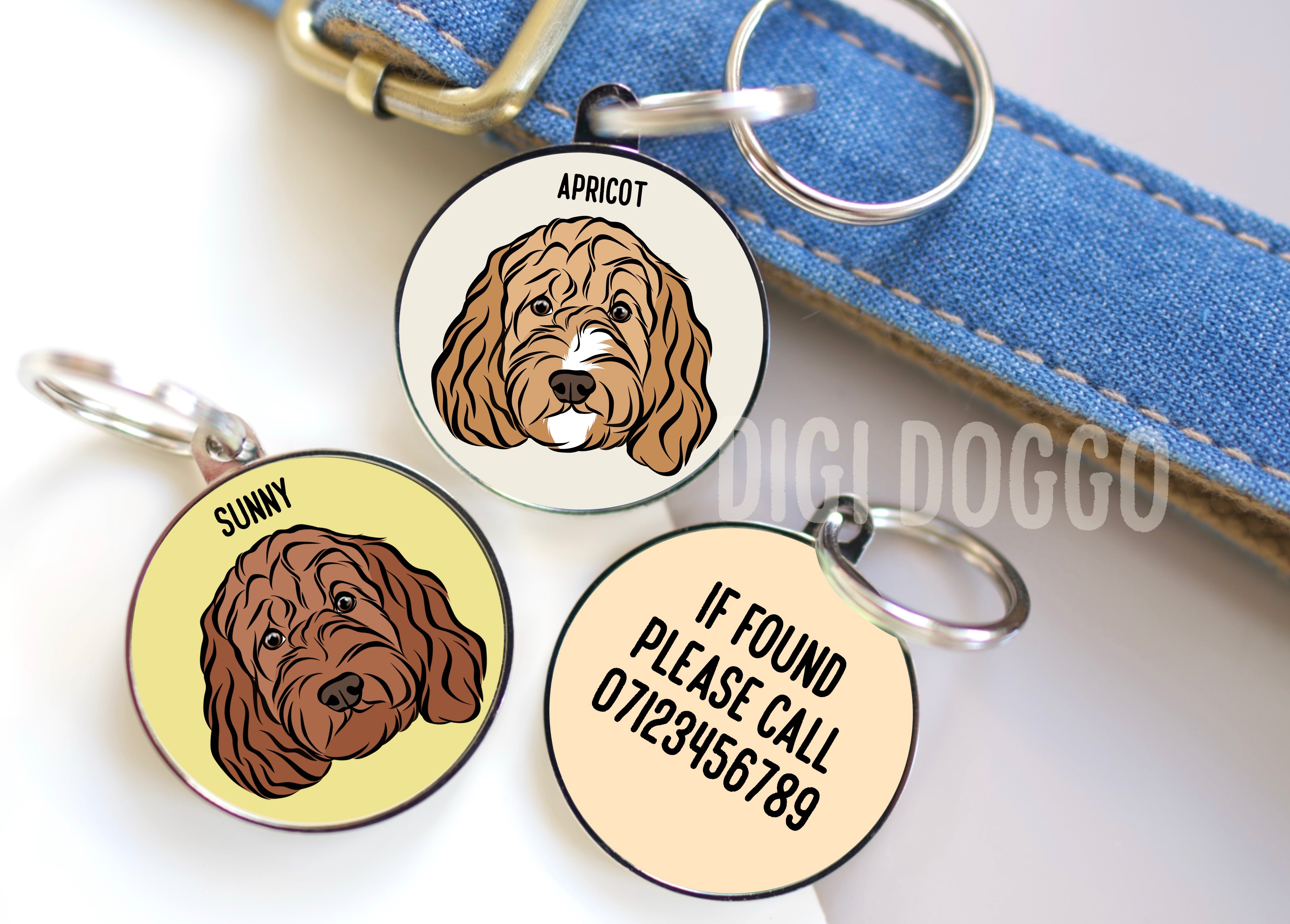 Cockapoo dog hot sale tag