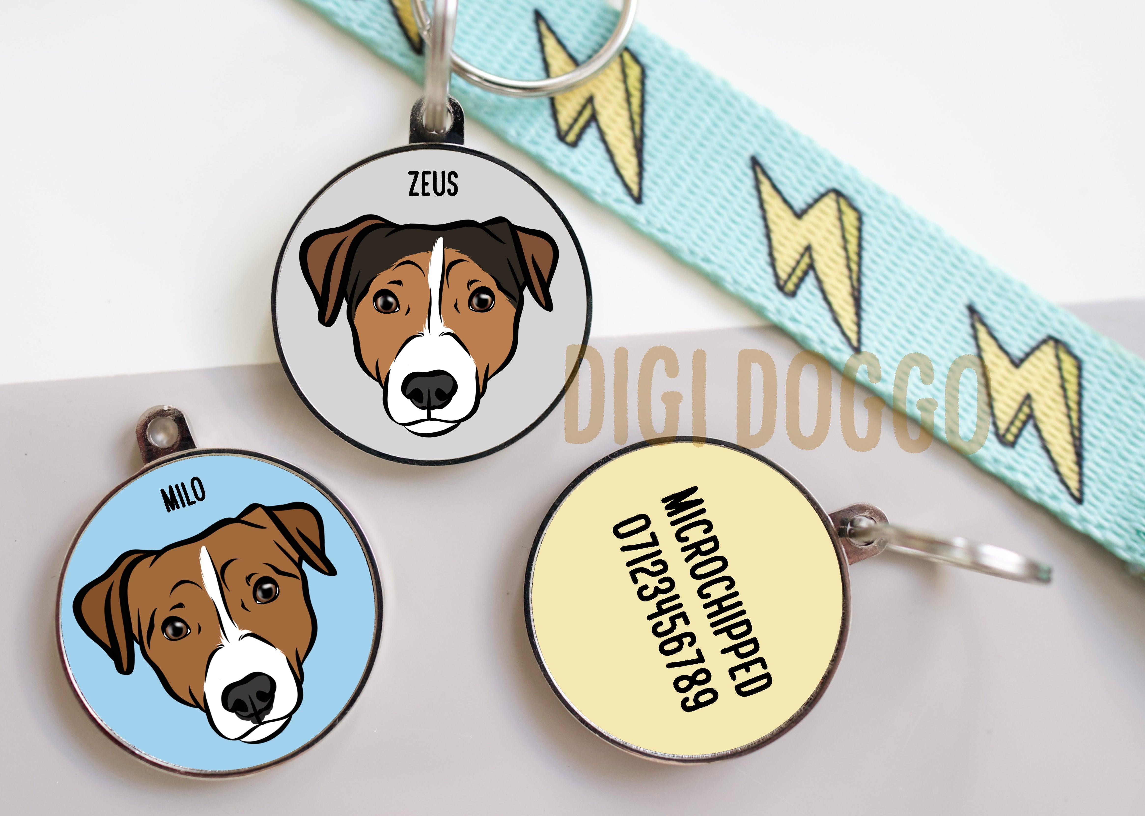 Lanyard Terrier Jack Russell Dog Ribbon ID Badge Holder 