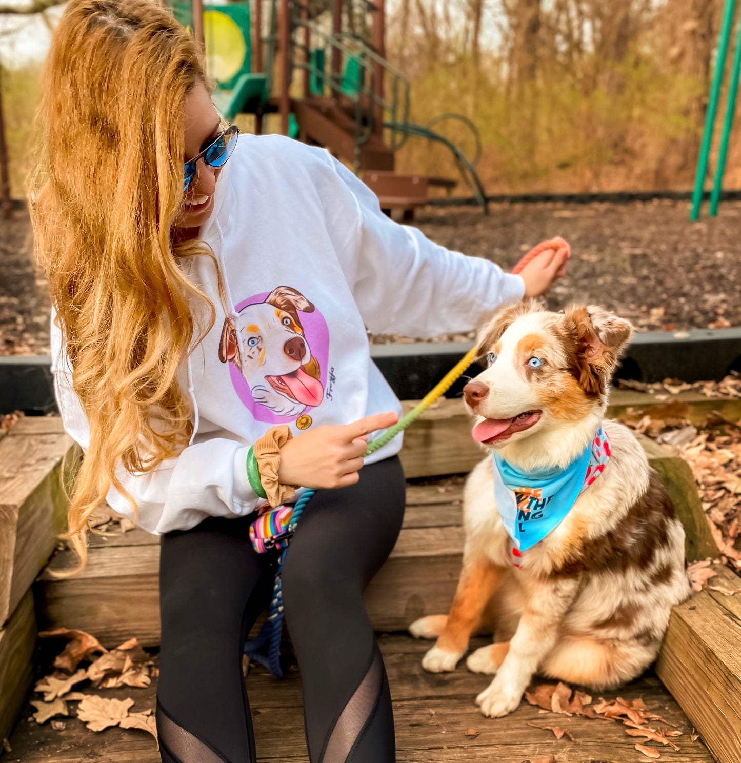 Pet Portrait Hoodie (White)