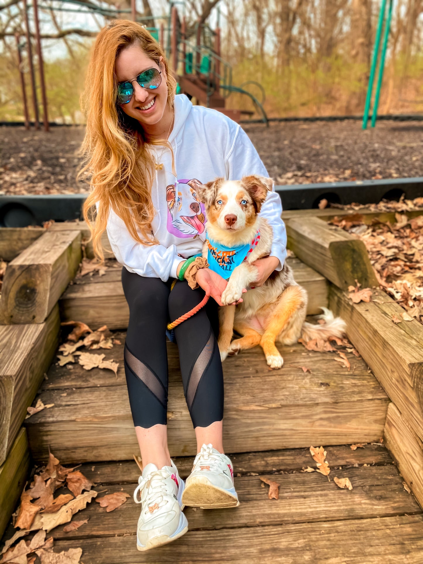 Pet Portrait Hoodie (White)