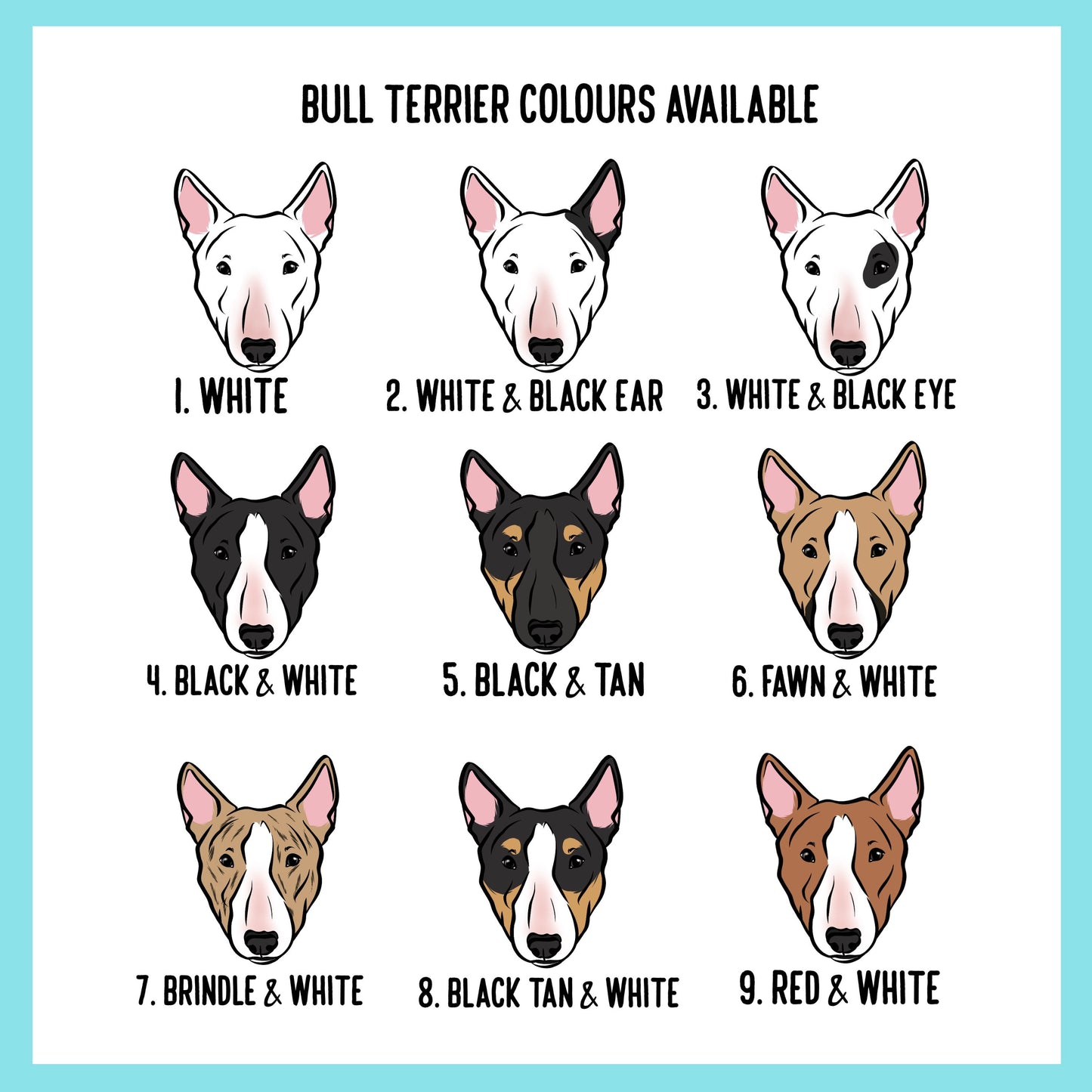 Bull Terrier Face Lead