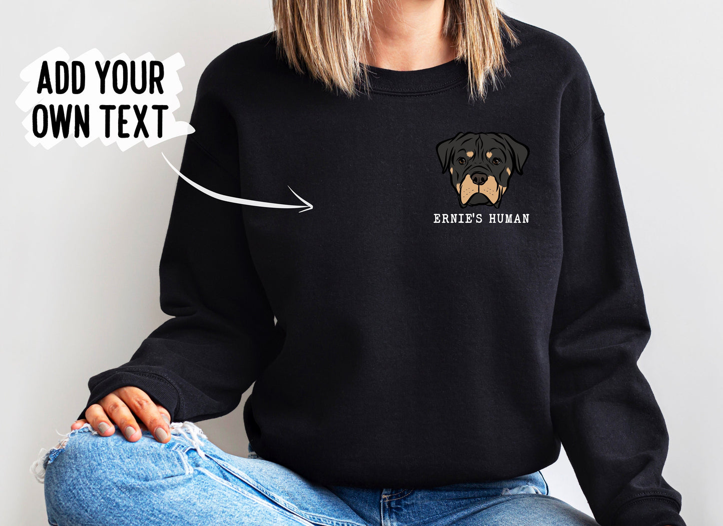 Personalised Rottweiler Sweatshirt