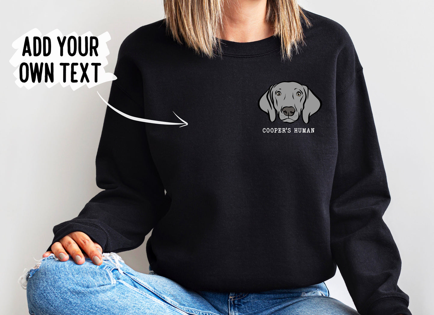 Weimaraner Personalised Jumper