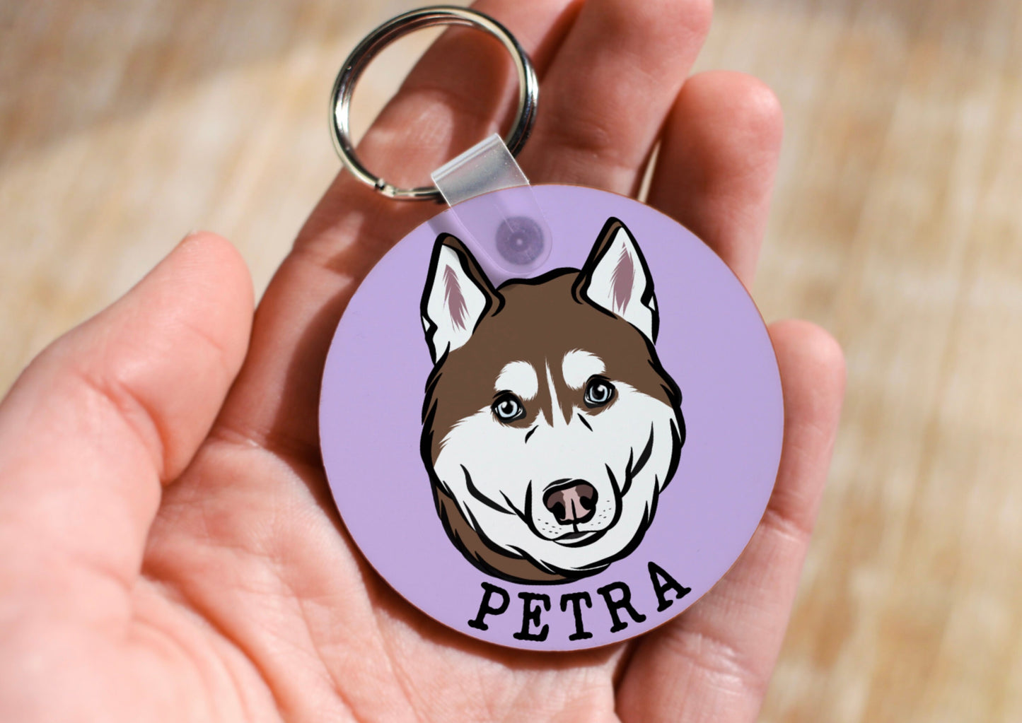 Husky Dog Breed Keyring