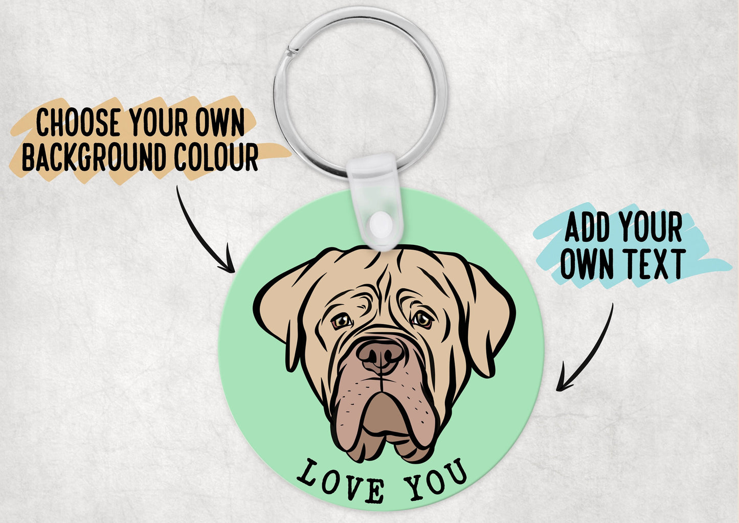 Dogue de Bordeaux Keyring