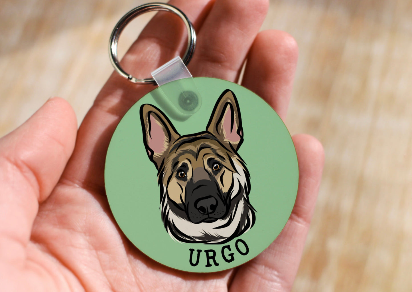 German Shepherd Keyring