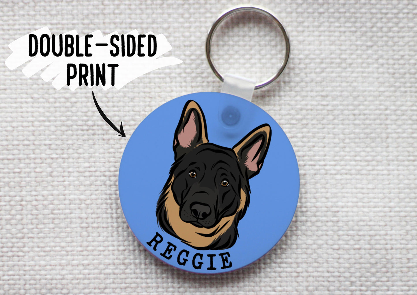 German Shepherd Keyring