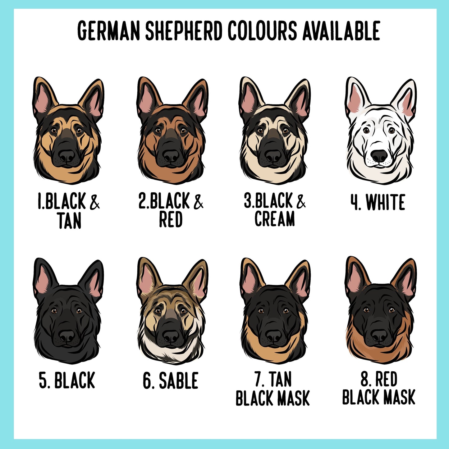 German Shepherd Keyring