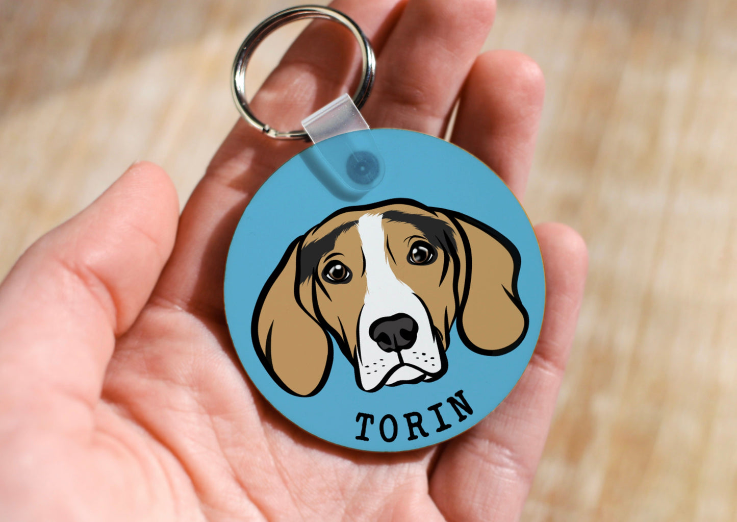 English Foxhound Keyring