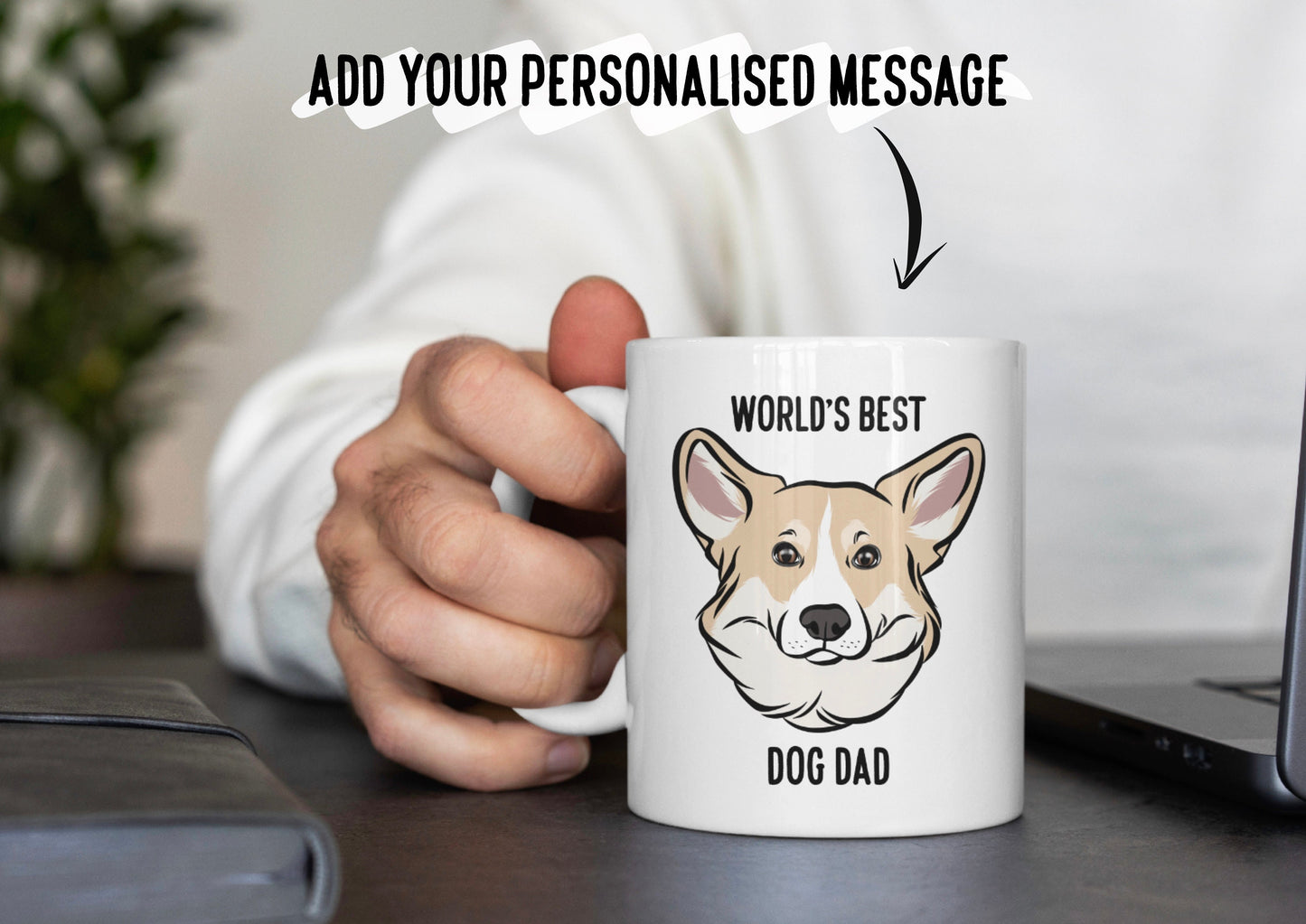 Corgi Illustration Dog Mug