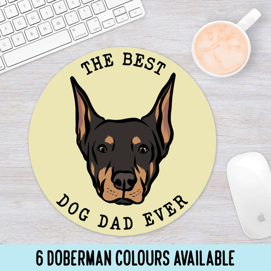 Doberman Face Mouse Mat