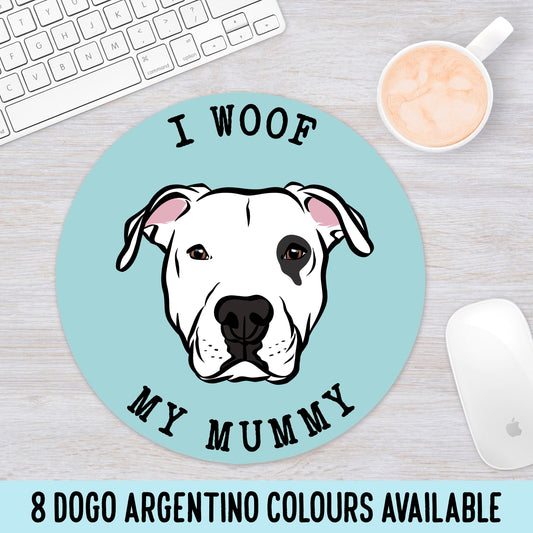 Dogo Argentino Face Mouse Mat