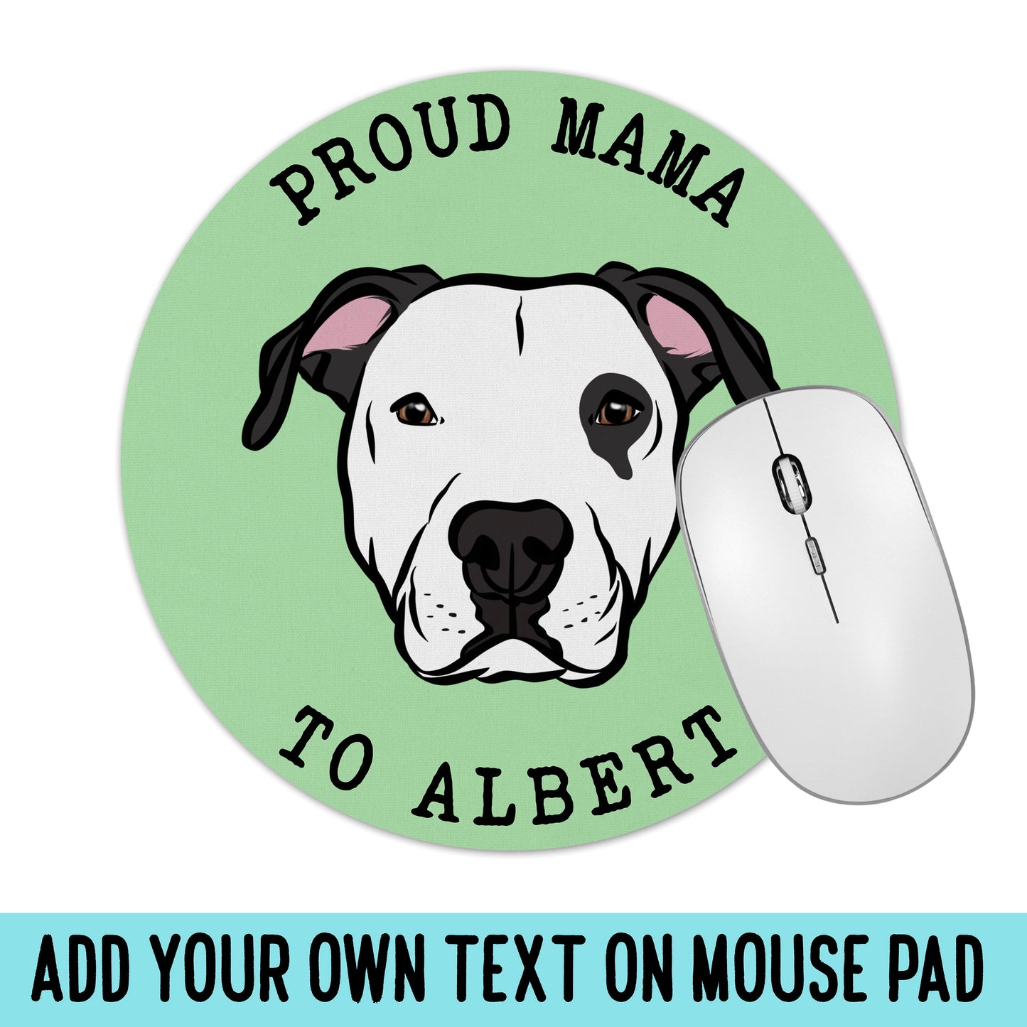 Dogo Argentino Face Mouse Mat