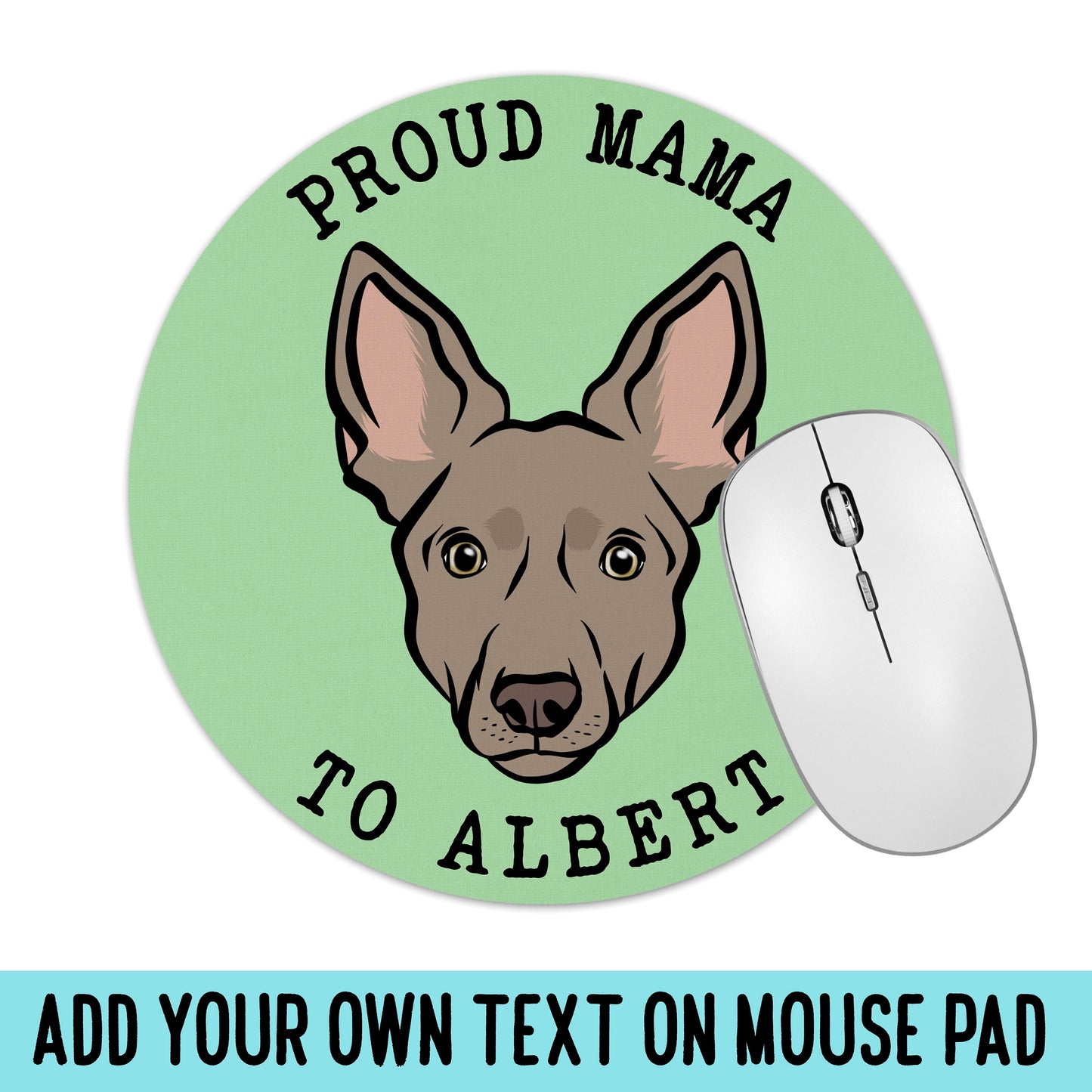 Australian Kelpie Face Mouse Mat