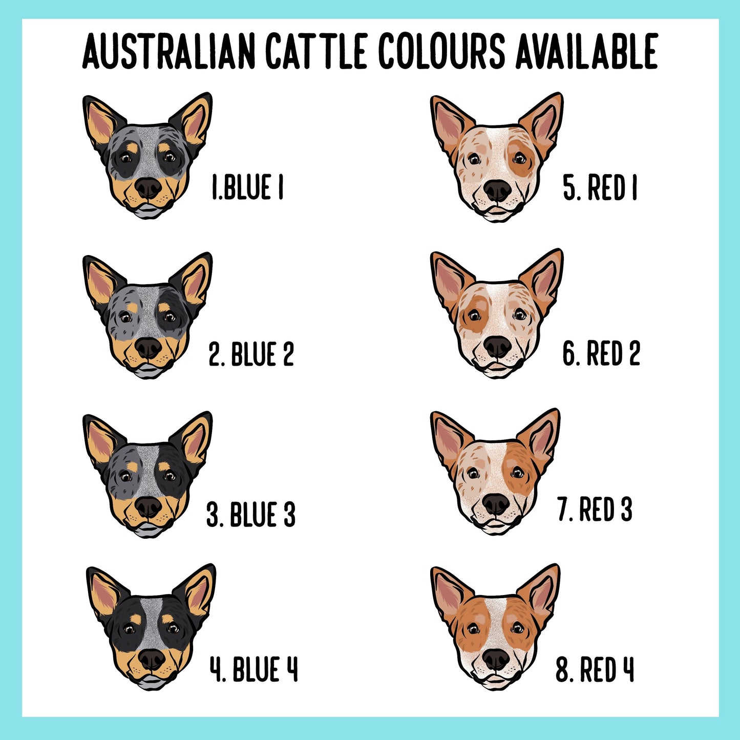 Australian Cattle Drawing Mouse Mat