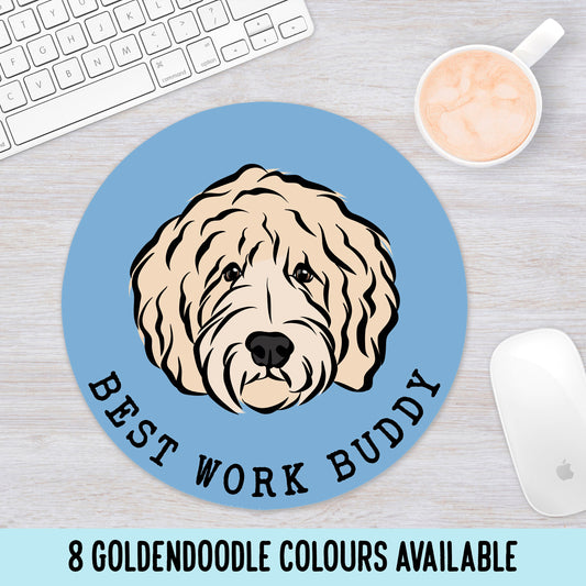 Goldendoodle Mouse Mat/ Customised Pet Mouse Pad/ Bespoke Goldendoodle Owner Gift/ Cute Dog Desk Organisation/ Keepsake Office Memorial Gift