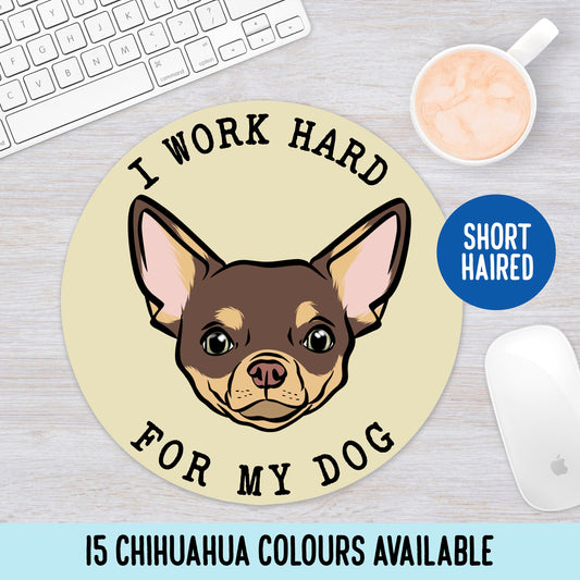 Chihuahua Portrait Mouse Mat/ Custom Your Own Chihuahua Portrait Mouse Pad/ Perfect Gift For Chihuahua Owner/ Unique Chihuahua Mouse Mat