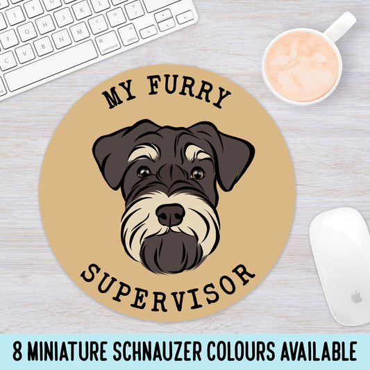 Miniature Schnauzer Personalised Mouse Mat