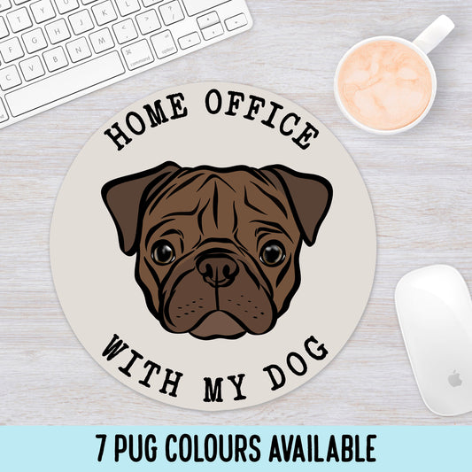 Personalised Pug Mouse Mat