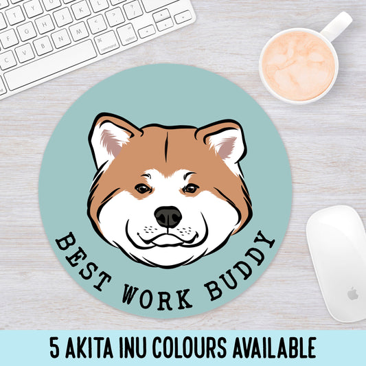 Personalised Akita Inu Mouse Mat