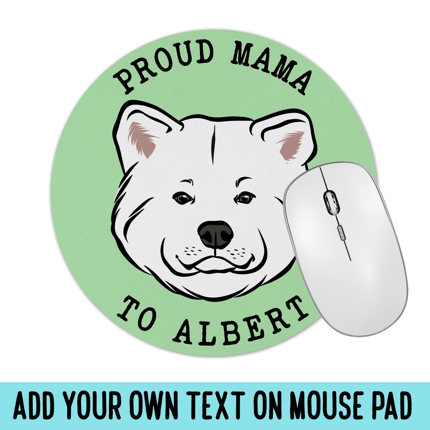 Personalised Akita Inu Mouse Mat