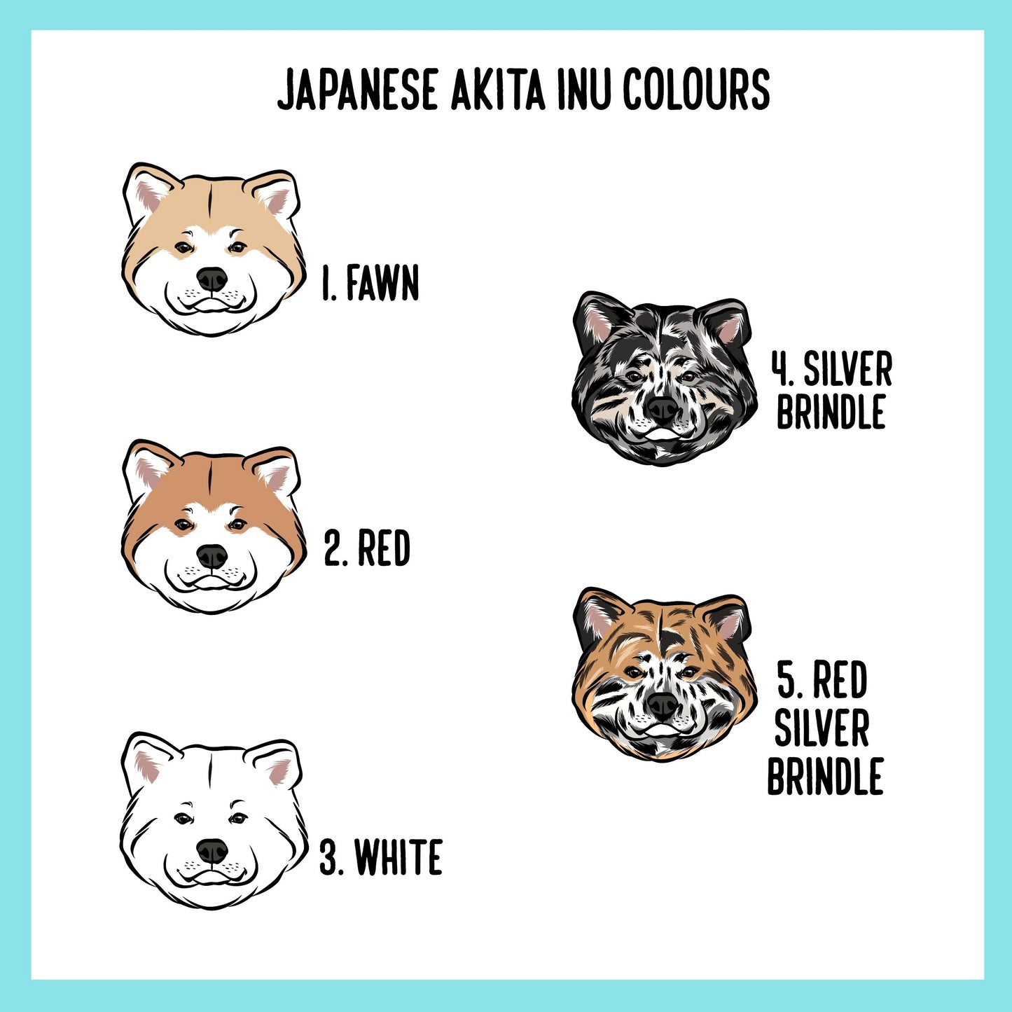 Personalised Akita Inu Mouse Mat