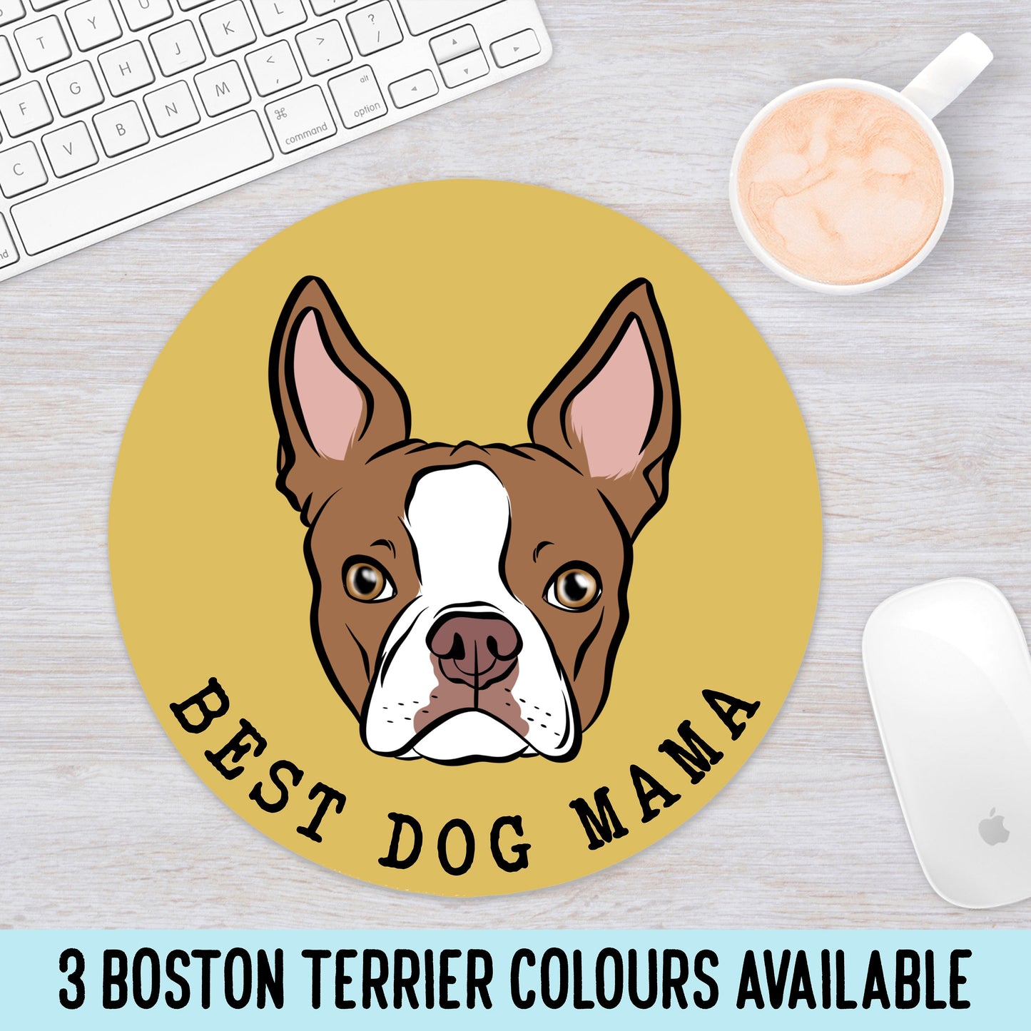 Personalised Boston Terrier Mouse Mat