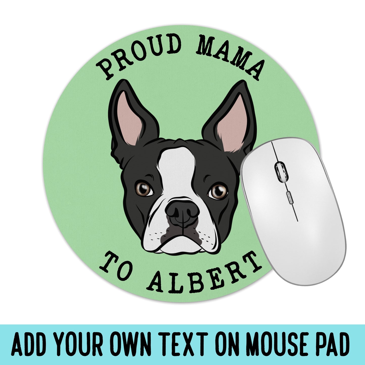 Personalised Boston Terrier Mouse Mat