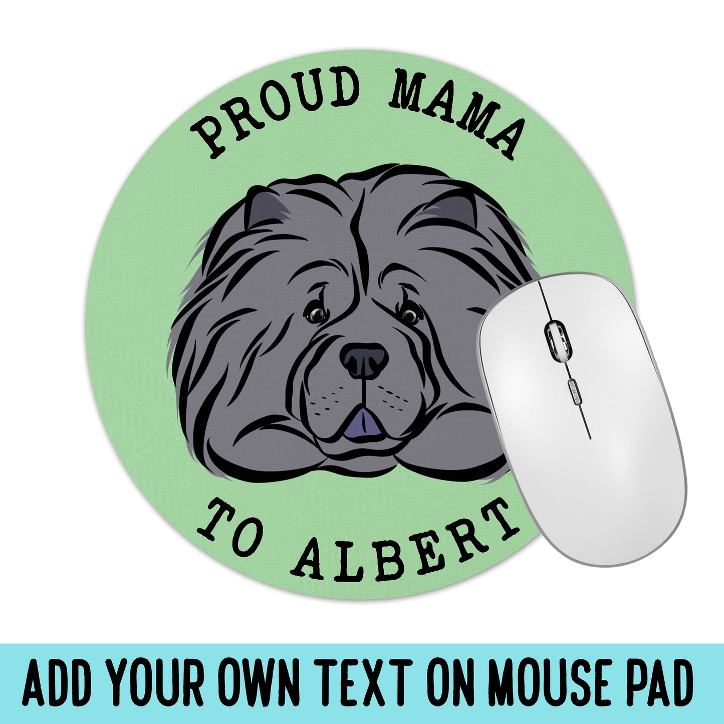 Personalised Chow Chow Keyboard Mouse Mat