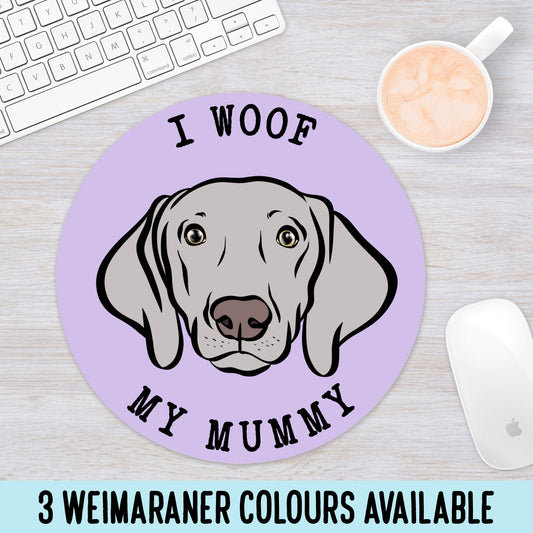 Personalised Weimaraner Dog Mouse Mat