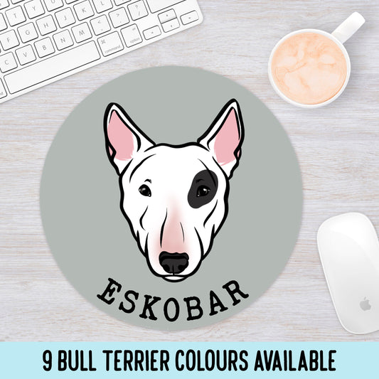 Bull Terrier Owner Mouse Pad/ Custom Your Own Bull Terrier Mouse Mat/ Bull Terrier Lover Gift/ Personalise Your Own Bull Terrier Mouse Mat