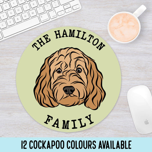 Customised Cockapoo Computer Mouse Mat