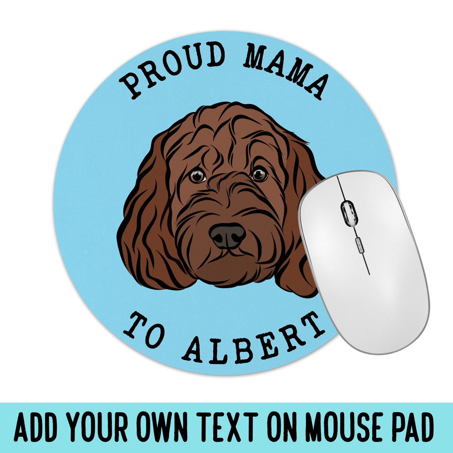 Customised Cockapoo Computer Mouse Mat