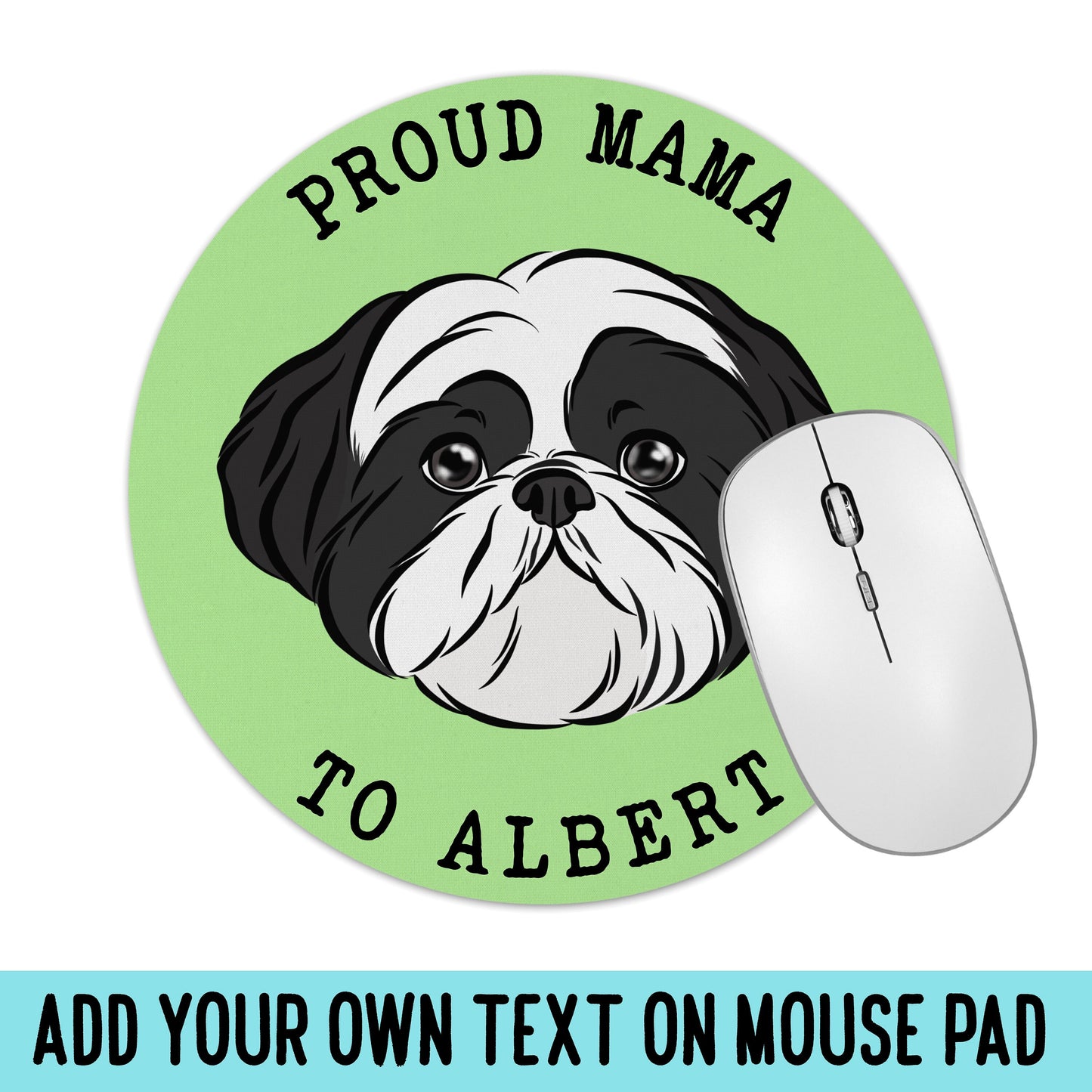 Personalised Shih Tzu Mouse Mat