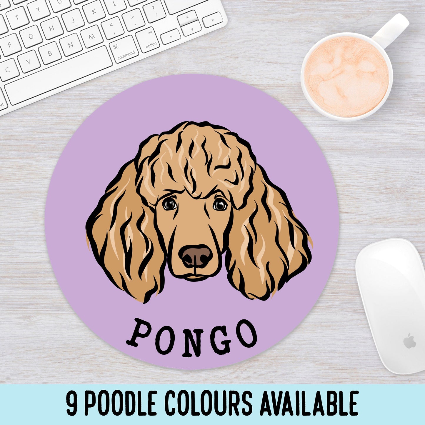 Personalised Poodle Computer Mouse Mat