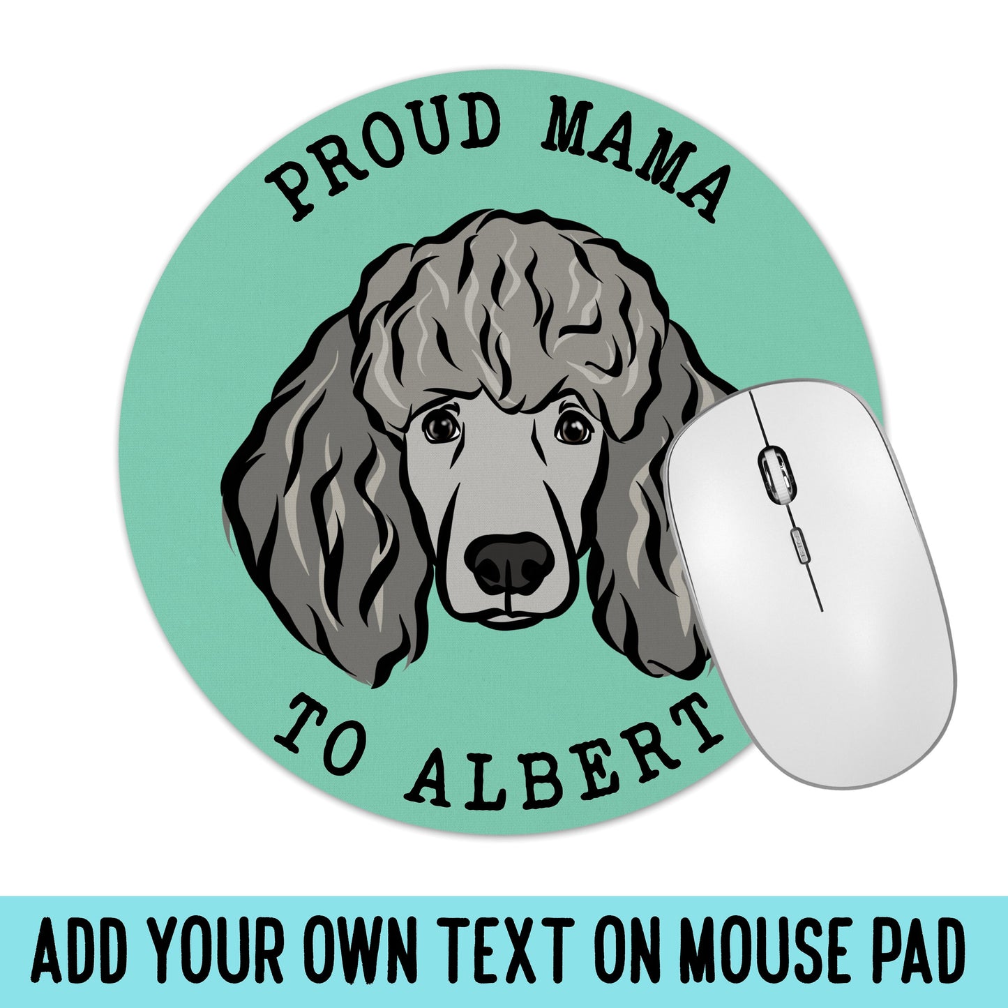 Personalised Poodle Computer Mouse Mat