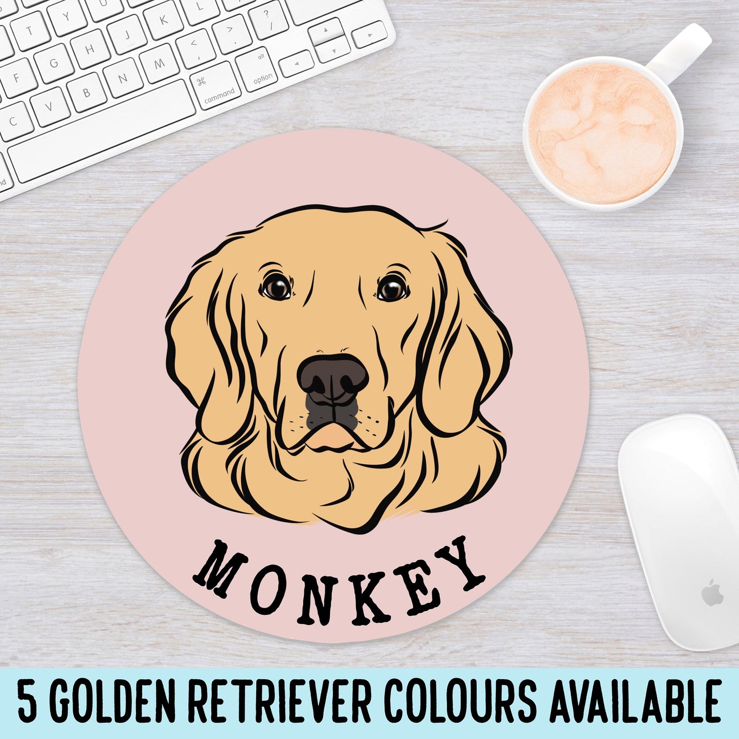 Golden Retriever Mouse Mat