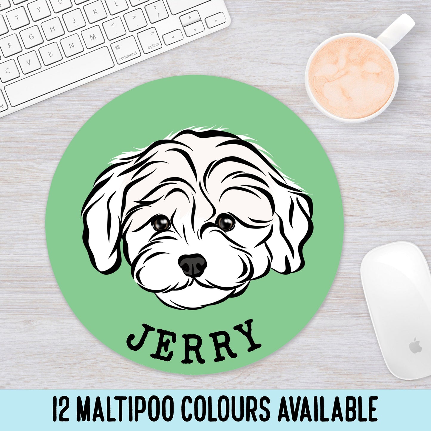 Personalised Maltipoo Mouse Mat