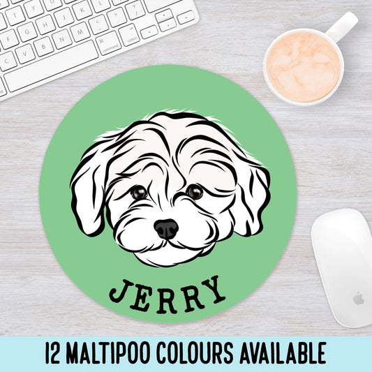 Personalised Maltipoo Mouse Mat