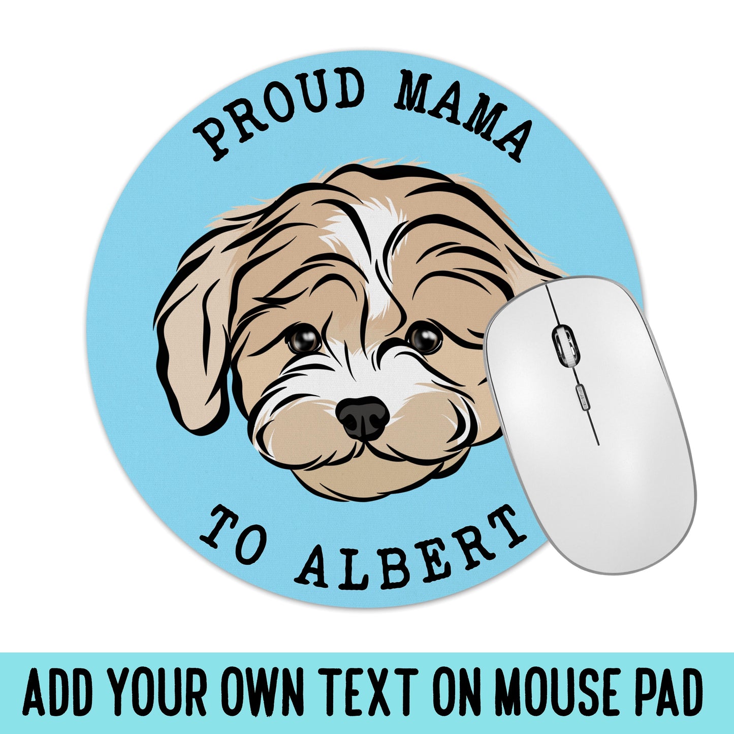 Personalised Maltipoo Mouse Mat