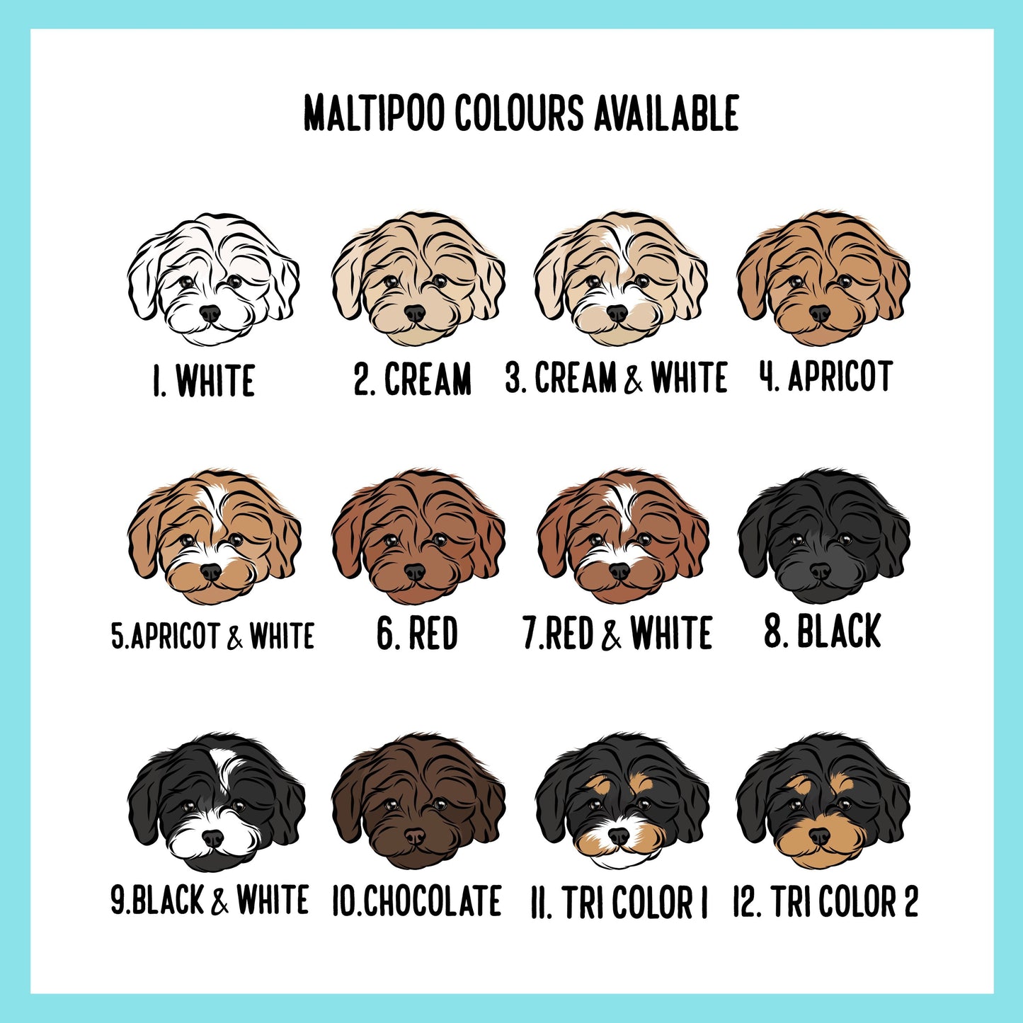 Personalised Maltipoo Mouse Mat