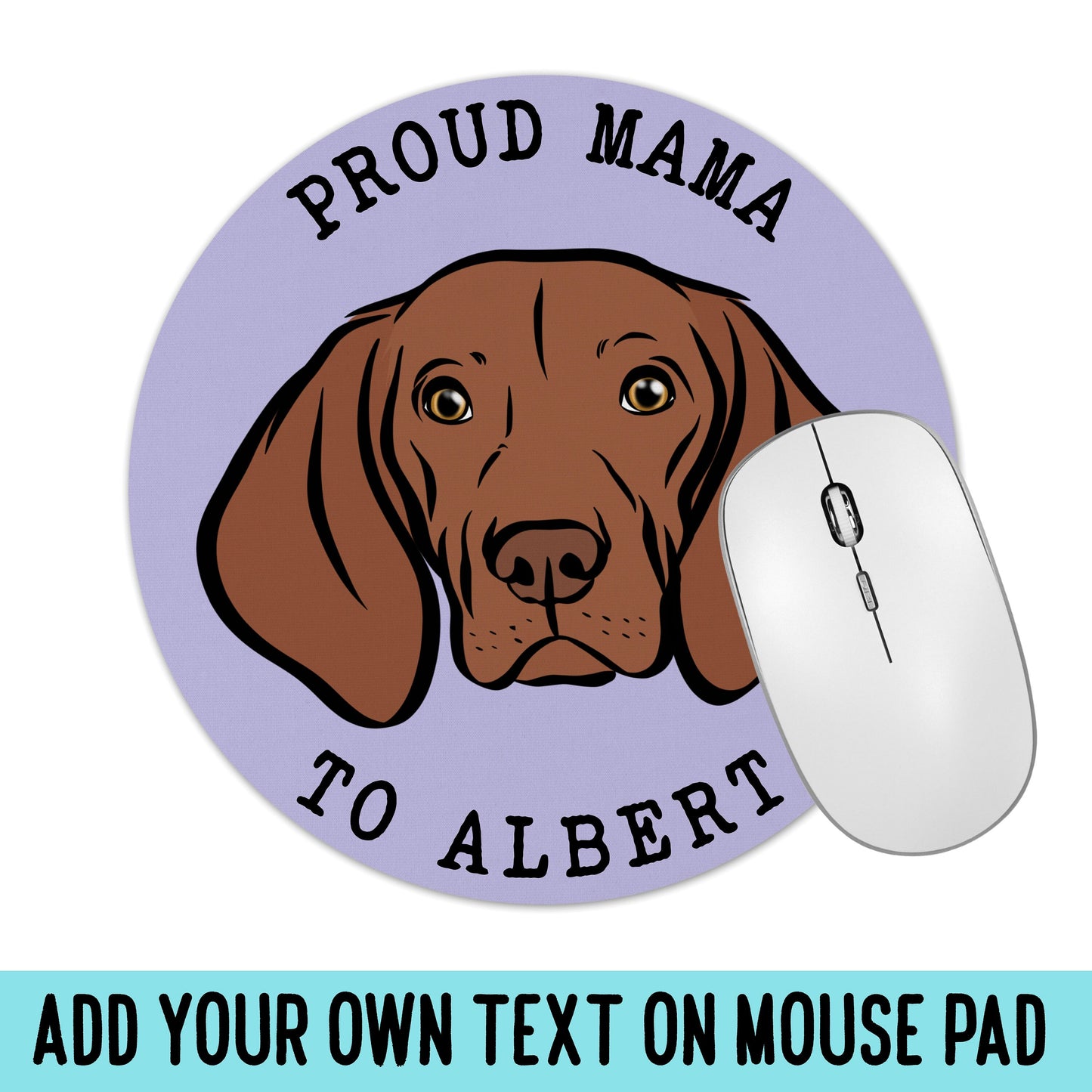 Personalised Hungarian Vizsla Mouse Mat