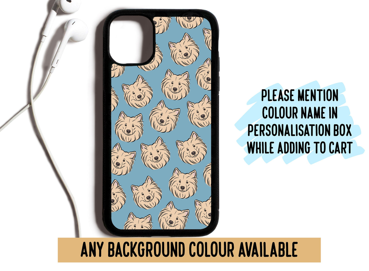 Samoyed Dog Face Phone Case