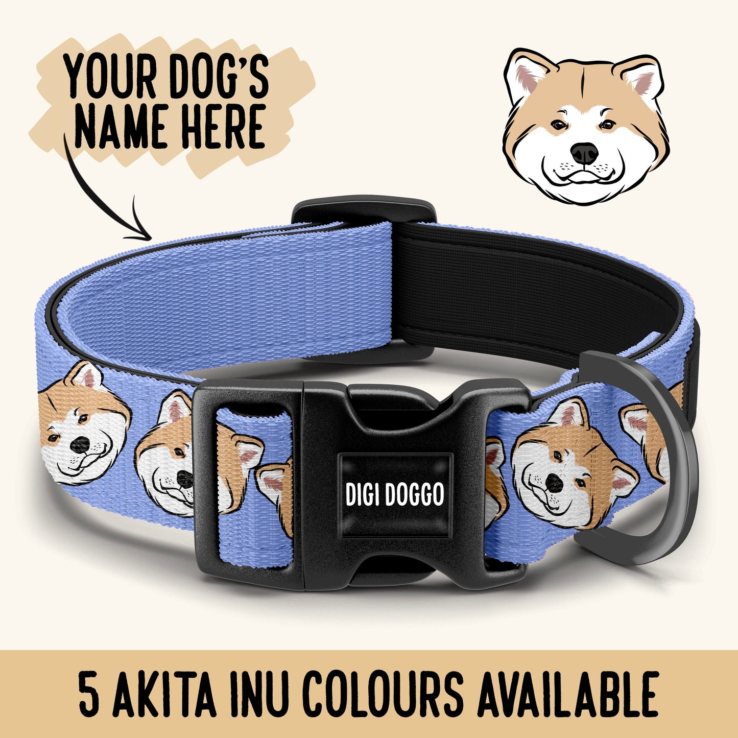 Akita Inu Dog Collar