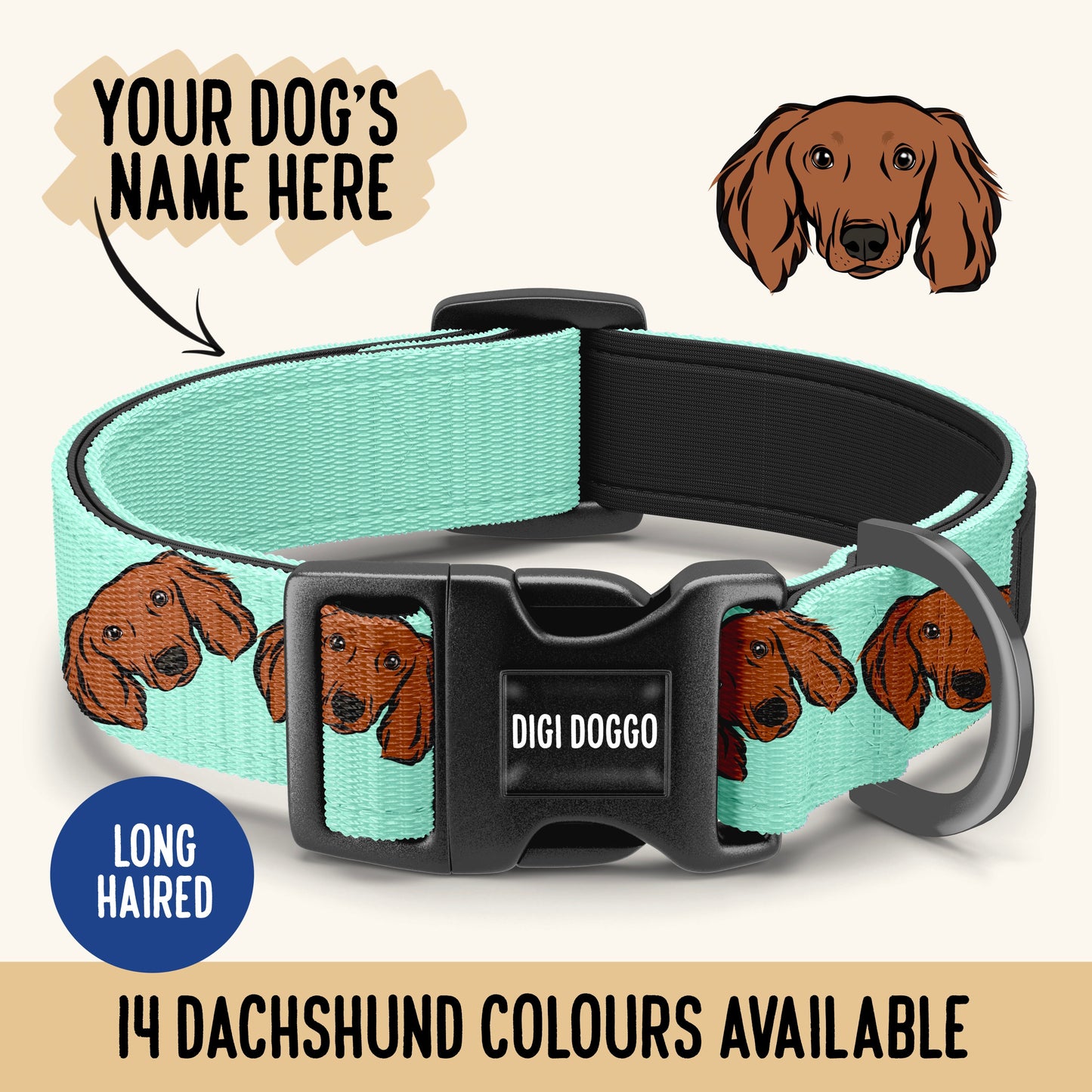 Long Haired Dachshund Collar