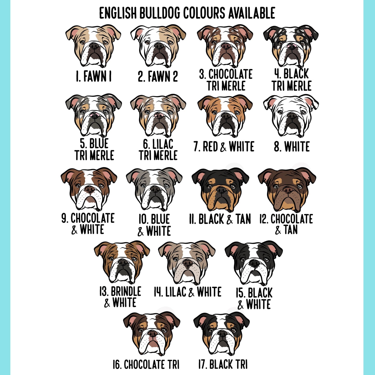 English Bulldog Collar/ Customisable Dog Print Collar/ Personalised Pet Patterned Collar/ Dog Collar With Name/ Bully Breed Owner Gifts