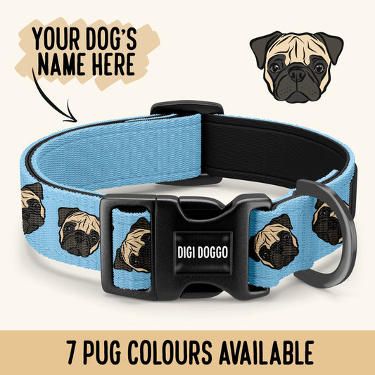 Personalised Pug Collar